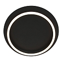Steinhauer ceiling luminaire RINGLUX 1 flame IP20, black dimmable