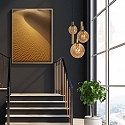 Steinhauer pendant luminaire BOLLIQUE 5 flames GU10 + E27 IP20, brass dimmable