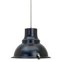 Steinhauer Steinhauer Pendant luminaire PARADE, 1 flame, metal, black
