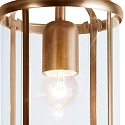 Steinhauer Steinhauer Ceiling luminaire PIMPERNEL, 1 flame, glass, bronze