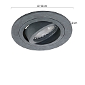 recessed luminaire P�LITE SPOT round, swivelling GU10 IP20