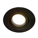 Steinhauer recessed luminaire P�LITE SPOT round, swivelling GU10 IP20, black matt dimmable