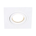 Steinhauer recessed luminaire PÉLITE SPOT swivelling, square GU10 IP20, white matt dimmable