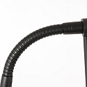 Mexlite floor lamp BIRON with switch, with flex arm IP20, black matt dimmable