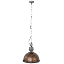 pendant luminaire BIKKEL - � 42CM 1 flame, medium E27 IP20, brown, pied dimmable