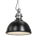 pendant luminaire BIKKEL - � 42CM 1 flame, medium E27 IP20, black matt dimmable