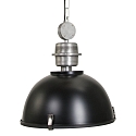 Steinhauer pendant luminaire BIKKEL - � 42CM 1 flame, medium E27 IP20, black matt dimmable