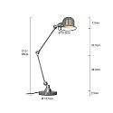 Mexlite Mexlite Table lamp DAVIN, 1 flame, reflector, green