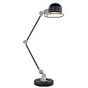 Mexlite Table lamp DAVIN, 1 flame, reflector, black