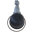 Mexlite Mexlite Wall luminaire DAVIN, 1 flame, reflector, black