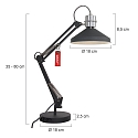 anne light & home AN Table lamp ZAPPA, 1 flame, black