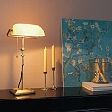 Steinhauer table lamp ANCILLA long, adjustable, with pull switch chain E27 IP20, brushed bronze 