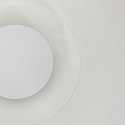 Steinhauer ceiling luminaire LIDO small, round, indirect, perforated IP20, white matt dimmable