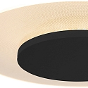 ceiling luminaire LIDO small, round, indirect, perforated IP20, black matt dimmable