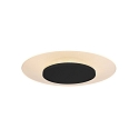 ceiling luminaire LIDO small, round, indirect, perforated IP20, black matt dimmable