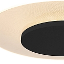 ceiling luminaire LIDO round, medium, indirect, perforated IP20, black matt dimmable