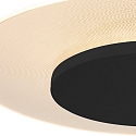 ceiling luminaire LIDO large, round, indirect, perforated IP20, black matt dimmable