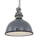 Steinhauer pendant luminaire BIKKEL - � 52CM 1 flame, large E27 IP20, concrete grey dimmable