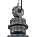 Steinhauer pendant luminaire BIKKEL - � 52CM 1 flame, large E27 IP20, concrete grey dimmable
