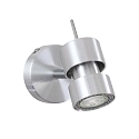 spot NATASJA 1 flame, Dim-To-Warm, adjustable GU10 IP20, steel brushed dimmable