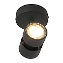 spot NATASJA 1 flame, Dim-To-Warm, adjustable GU10 IP20, steel brushed dimmable
