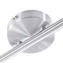 Steinhauer spotlight bar NATASJA 2 flames, Dim-To-Warm, adjustable GU10 IP20, steel brushed dimmable