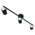 spotlight bar NATASJA 3 flames, long, Dim-To-Warm, adjustable GU10 IP20, steel brushed dimmable