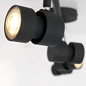Steinhauer spotlight bar NATASJA 4 flames, long, Dim-To-Warm, adjustable GU10 IP20, black matt dimmable