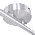 spotlight bar NATASJA 6 flames, long, Dim-To-Warm, adjustable GU10 IP20, steel brushed dimmable