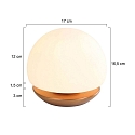 Steinhauer table lamp ANCILLA round, short, with touch dimmer G9 IP20, brushed bronze dimmable