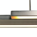 Steinhauer Pendant luminaire ZELENA LED, adjustable, 4 flames, silver