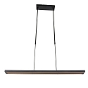 Steinhauer Steinhauer Pendant luminaire ZELENA LED, adjustable, 4 flames, black