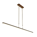 Steinhauer Pendant luminaire ZELENA LED, 3 flames, L:150cm, bronze