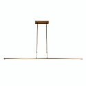 Steinhauer Pendant luminaire ZELENA LED, 3 flames, L:150cm, bronze