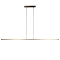 Steinhauer Pendant luminaire ZELENA LED, 3 flames, L:150cm, silver