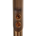 Steinhauer Floor lamp ZODIAC LED, 2 flames, with reading arm adjustable, bronze