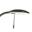 Steinhauer Steinhauer Floor lamp ZODIAC LED, 2 flames, with reading arm adjustable, steel