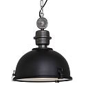 Steinhauer pendant luminaire BIKKEL - � 32CM 1 flame, small E27 IP20, black matt dimmable