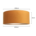 Steinhauer shade KAPPEN - � 50CM cylindrical, gold matt, sand coloured