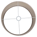 Steinhauer shade KAPPEN - � 40CM flat, cylindrical, silver