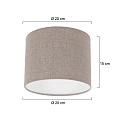shade KAPPEN - � 20CM high, cylindrical
