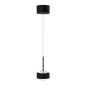 pendant luminaire PUK! PRO 120 MOTION 1 flame IP20, chrome, black matt dimmable