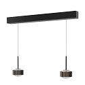 pendant luminaire PUK! PRO 120 MOTION 2 flames IP20, black matt dimmable