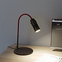 Top Light table lamp NEO! TABLE (LV) with flex arm, focusable IP20, red, black matt dimmable