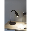 table lamp NEO! TABLE (LV) with flex arm, focusable IP20, aluminium, red, black matt dimmable