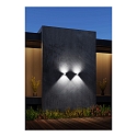 outdoor wall luminaire PUK MAXX WALL OUTDOOR up / down, rigid, without lens IP44, anthracite matt dimmable