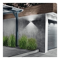 outdoor wall luminaire PUK MAXX WALL OUTDOOR up / down, rigid, without lens IP44, anthracite matt dimmable