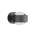 Top Light outdoor wall luminaire PUK MINI WALL OUTDOOR (COB LED) up / down, rigid, without lens IP44, anthracite matt dimmable
