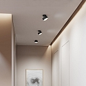 ceiling luminaire PUK MAXX MOVE (COB LED) down, swivelling, rotatable, without lens IP20, nickel matt dimmable