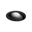 LED Recessed spot RONY 1.0, IP20, 300/500mA, 7/10W 1800-2850K, CRi >95, black